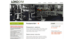 Desktop Screenshot of lokogym.sk